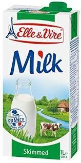 Франц ариутгасан UHT тослоггүй сүү 1л  0.05% /Elle vire Skimmed milk/ 