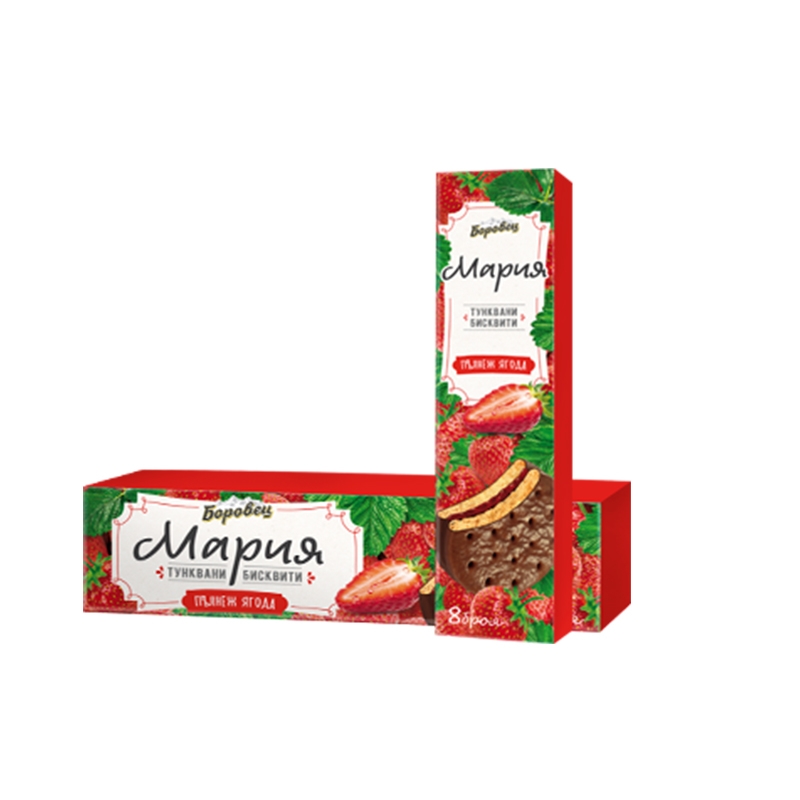 Coated biscuits Maria with strawberry jam 200гр