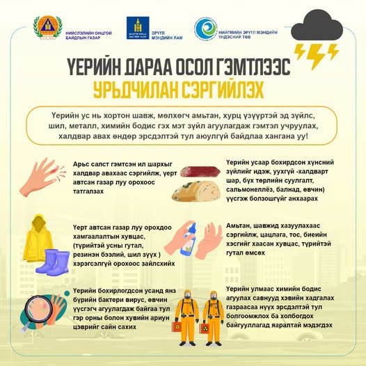 Бороотой өдрүүдэд үерийн эрсдэлээс сэргийлье!