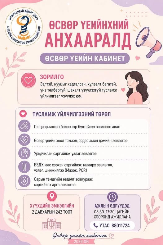 ӨСВӨР ҮЕИЙНХНИЙ АНХААРАЛД