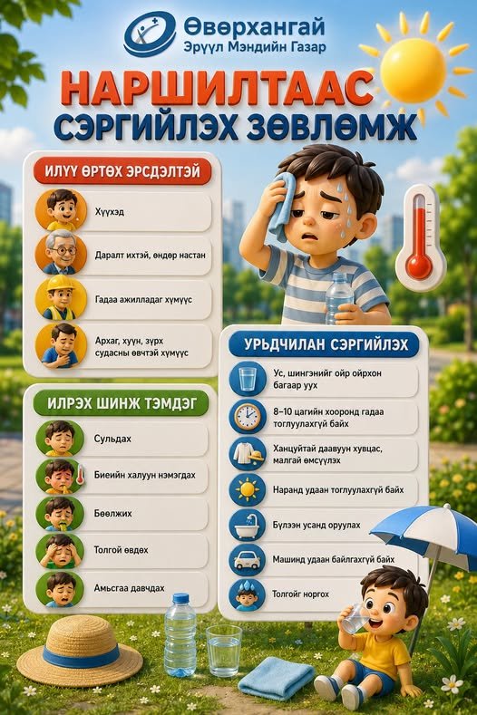 Наршилтаас урьдчилан сэргийлье!