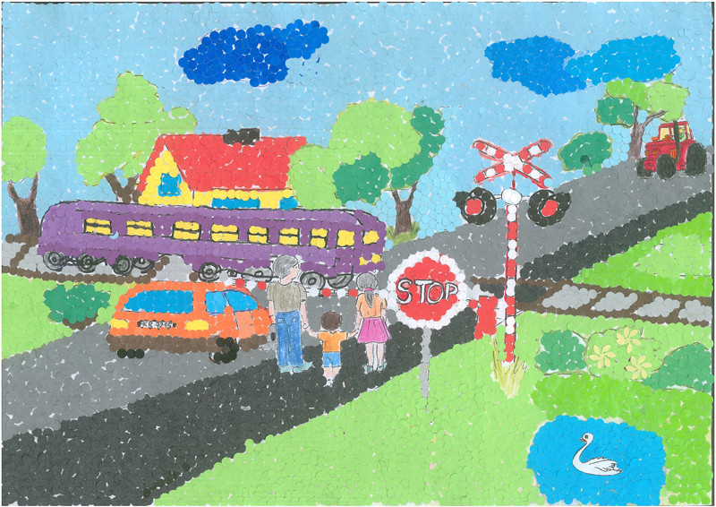 Нарисовать железную дорогу 1 класс. Железная дорога рисунок. Детская Железнодорожная дорога рисунок. Нарисовать детскую железную дорогу. Рисование железной дороги во второй младшей группе.